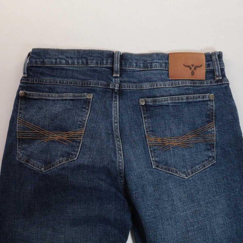 Wrangler Jeans 20X Style 44 Slim Straight Blue Cotton Blend Men 33x32 - Picture 3 of 8